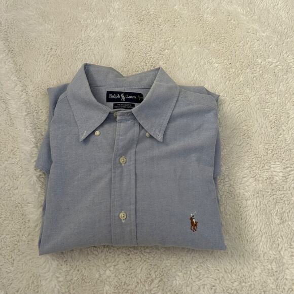 Ralph Lauren Other - Vintage Ralph Lauren Shirt Mens 17 36/37 Blue Yarmouth Oxford Long Sleeve Preppy